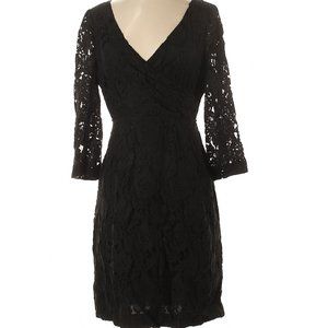 J Crew Black Lace Dress Like New!